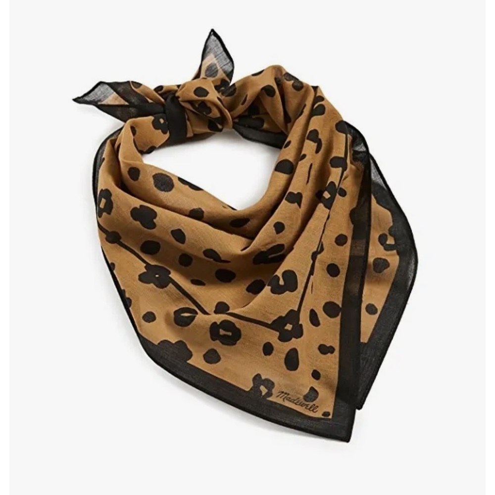 Madewell | Leopard Print Bandana | Brown | OS